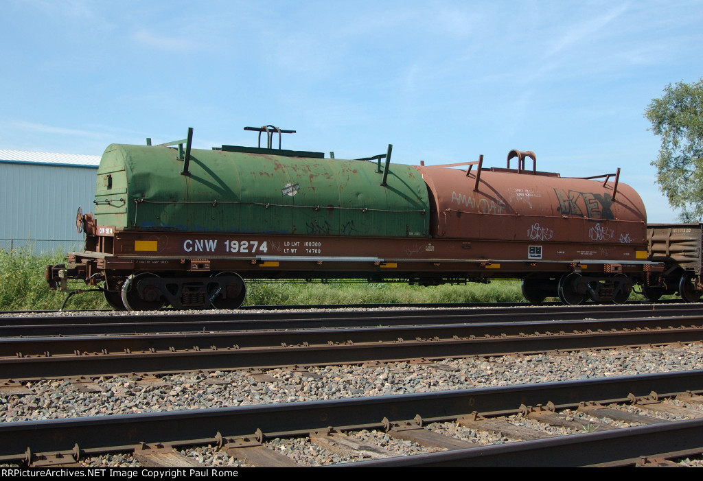 CNW 19274, Steel Coil Car on UPRR